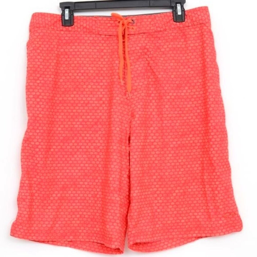Champion C9 Men's 38 Bright Orange Stretch Swim Boardshort Summer Surf Shorts